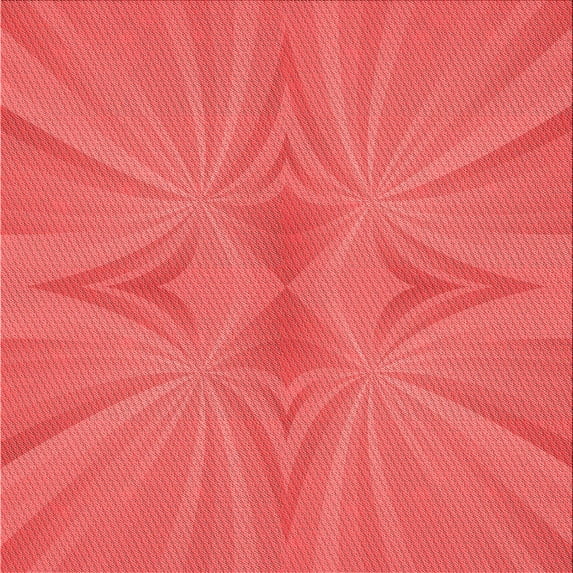 Ahgly Company Indoor Square Patterned Ferrari Red Area Rugs, 6' Square