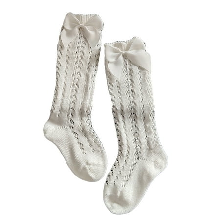

Gupgi Baby Girl Over Calf Knee High Knitting Stockings Non-Slip Socks