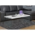 thumbnail image 3 of Bowery Hill Tempered Glass Coffee Table in Glossy White, 3 of 5