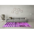 thumbnail image 3 of Ahgly Company Indoor Square Patchwork Purple Transitional Area Rugs, 4' Square, 3 of 4