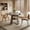 Natural, variant on Kevinplus 43in-59in Extendable Round Dining Table for 4-8,Modern Kitchen Oval Dining Table for Kitchen Living Room,Walnut