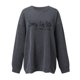 thumbnail image 2 of Gibobby Sudadera oversize mujer Sudadera de Manga Larga con Cuello Redondo y Ajuste clásico Sudadera para Mujer(Gris oscuro,CH), 2 of 3