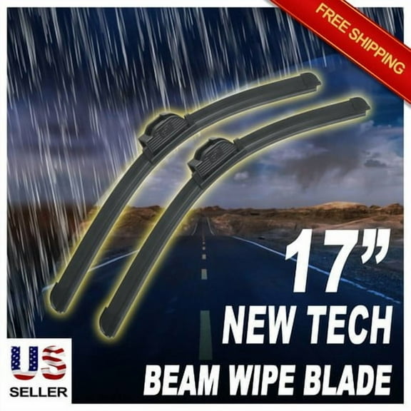 ABLEWIPE 17" 17" Quality All Season Beam Windshield Wiper Blades (Set of 2)