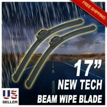 ABLEWIPE 17" 17" Quality All Season Beam Windshield Wiper Blades (Set of 2)