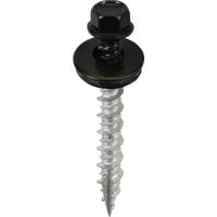 Acorn International Wood Screw Black Washered - #9 x 1.5 In, 250 Count