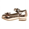 thumbnail image 5 of Mary Jane Dress Shoe Pumps for Girls, Low Heel Hook Loop Buckle, Rose Gold (Size 7 Toddler), 5 of 7