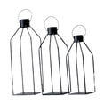 thumbnail image 3 of Candelabro De Hierro Perfecl 3 Piezas Con Forma De Farol Elegante, 3 of 8