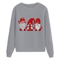thumbnail image 4 of Pull de Noël pour Femmes Veste Mi-Longue à Capuche Douce Col Rond Cardigan d'Hiver Imprimé Graphique Mode Sweat à Manches Longues Fermeture Blouse, 4 of 5