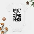 thumbnail image 4 of Daddy Is My Superhero - Baby Clothes - Funny Newborn Bodysuit Outfits for Boys And Girls White-style-1 3months, 4 of 7