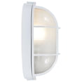 thumbnail image 4 of nauticus 6.5"h outdoor bulkhead - satin finish with frosted glass shade, 4 of 7