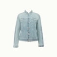 thumbnail image 1 of Chamarra George para Mujer, Mezclilla Estilo Trucker Azul Claro Talla G, 1 of 4