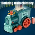 thumbnail image 3 of Tholdsy Juego de juguetes de tren eléctrico para niños, juguetes electrónicos para niños y niñas, trenes pequeños alimentados por Juguetes Educativos Rosa, 3 of 6