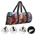 thumbnail image 3 of Lsque Scooby-Doo Pattern Foldable Sports Gym Bag with Wet Dry Pocket, Ultralight Travel Bag, Large Capacity Duffel Bag, Splash Proof Carry on Bag, Overnight Bag, Weekender Bag for Travel, 3 of 6