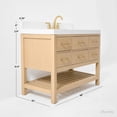 thumbnail image 3 of Elizabeth 48 in. Bath Vanity in Oak with White Quartz Top and Undermount Basin, 3 of 11