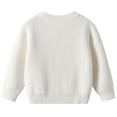 thumbnail image 6 of JIAYUE Girls Sweater Long Sleeve O-Neck Winter Knit Hand Embroidered Floral Design Soft Yarn Pullover For Baby Toddler Birthday Party Outfit Casual Warm Cozy Trendy Children Tops, 6 of 9