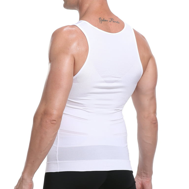 Men's Slimming Body Shaper Compression Tank Top Vest Shirt Abs Shapewear