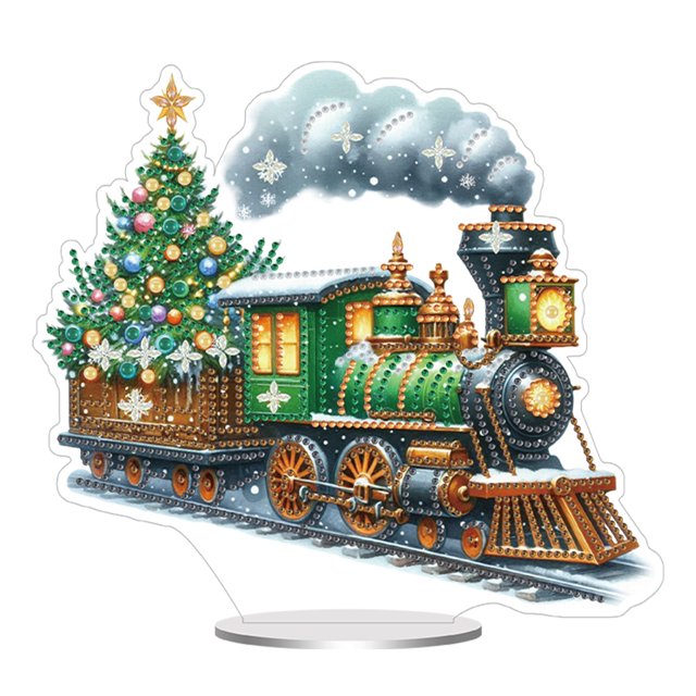 Kits Arte Diamante Escritorio Acrílico Forma Especial Navidad Sirena