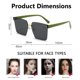 thumbnail image 2 of Gafas de sol sin marco para mujer a la moda, gafas de sol de moda europeas y americanas, hechas de PC y aleación, 2 of 5
