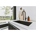 thumbnail image 2 of Houzer KEV-151-MB Matte Black Stainless Steel Single Hole Kitchen Sink Faucet with Pull Down Sprayer, 2 of 9