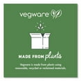 thumbnail image 3 of Vegware White Molded Fiber Clamshell Containers, 3-Compartment, 9 x 18 x 2, White, Sugarcane, 200/Carton, 3 of 6