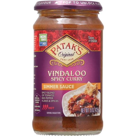 Patak's - Simmer Sauce Vindaloo Spicy 15oz