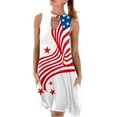 thumbnail image 2 of SMihono Robe d'Été Grande Taille pour Femmes 2023 Robes de Plage d'Été avec Encolure Stylée Sans Manches avec Poche Robe Mini, 2 of 6
