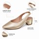 thumbnail image 4 of Zapatilla Slingback Tacón Bajo Confort Punta Fina Mujer Beira Rio 4182220 dorado 27, 4 of 8