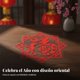 thumbnail image 3 of Abbraccia Adhesivo para puerta de vidrio, flor de ventana, decoración roja festiva de Año Nuevo, centro comercial, PVC, 3 of 6