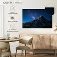 thumbnail image 5 of Elephant Stock Starry Pakistani Mountain Wall Art - Horizontal Canvas Wall Art - Living Room Wall Decor - Nature Canvas - Blue And Brown Decor - 51" x 34", 5 of 8
