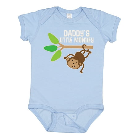 

Inktastic Daddy s Little Monkey Boys or Girls Baby Bodysuit