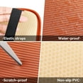 thumbnail image 3 of LAICAIW Car Center Console Pad, Universal Waterproof Car Armrest Seat Box Cover, Car Interior Accessories, Carbon Fiber PU Leather Auto Armrest Cover Protector for Most Vehicle, SUV, Truck, Car (Ora, 3 of 6
