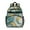 Teal Gold Wave, variant on Teal Gold Wave Marble Pattern Backpack for School,Cute School Bag,Schoolbag with Adjustable Shoulder Straps & Padded Back,15.25"x11.5"x5.25"
