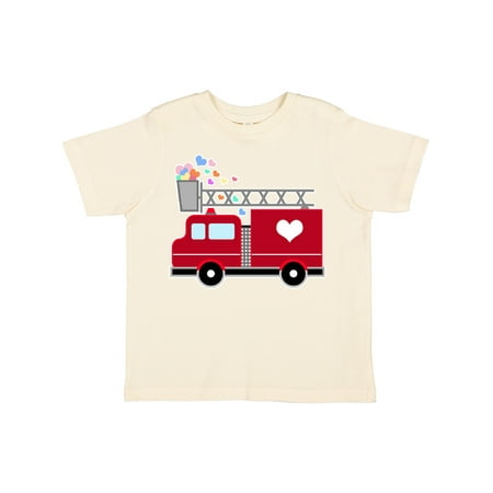

Inktastic Easter Red Firetruck with Pink Hearts Gift Toddler Boy or Toddler Girl T-Shirt