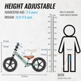 thumbnail image 3 of Bicicleta sin Pedales para Niños SEREED con Asiento Ajustable de 13-18 pulgadas, 3 of 9
