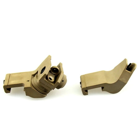 TACFUN TAN Front & Rear 45 Degree Rapid Transition BUIS Backup Polymer