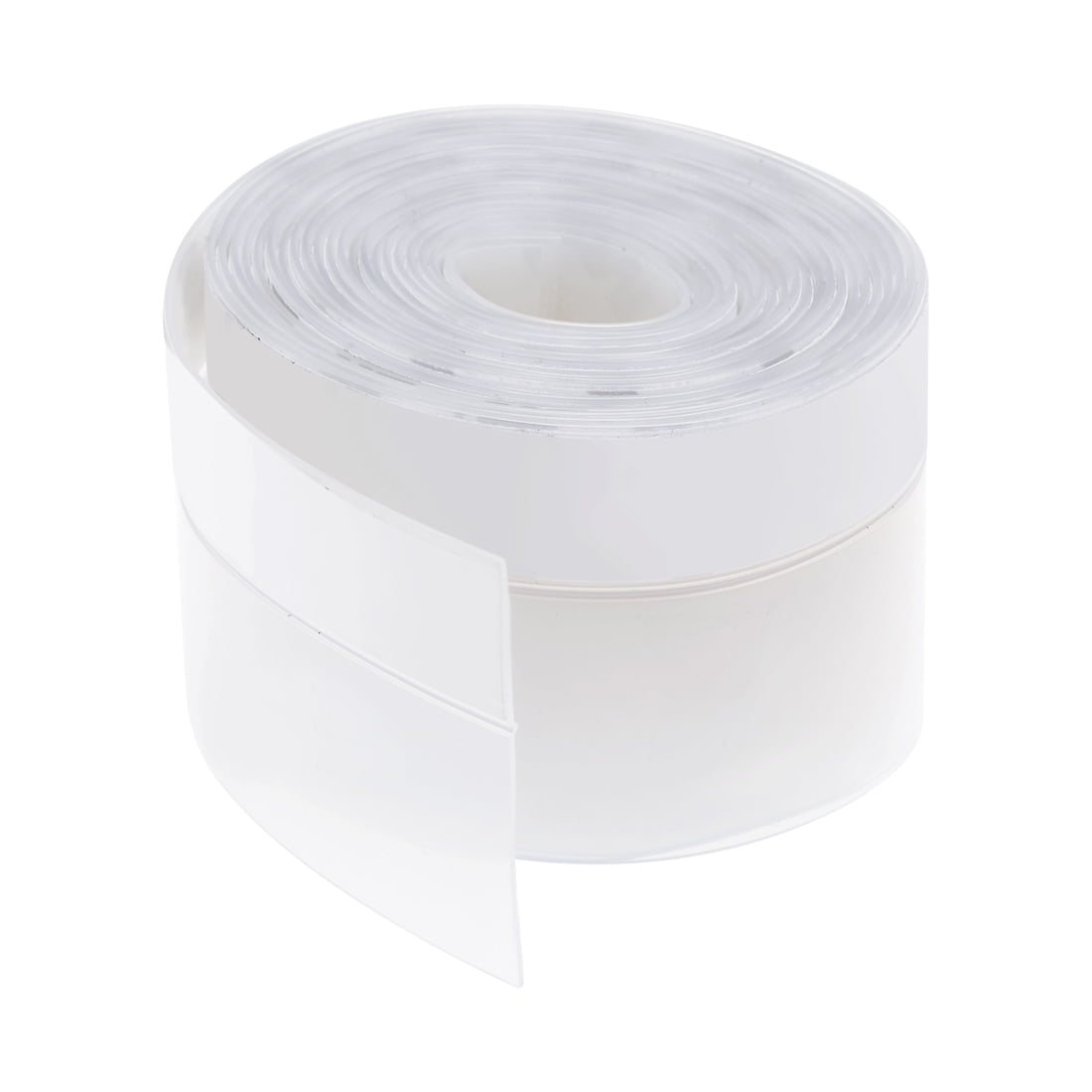 Uxcell Door Seal Strip Silicone Self Adhesive Weather Stripping Frameless Bottom Seal 9.84 Ft 1.77' Width Transparent