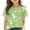 7#Green, variant on gljltg Unisex Kids Cute Printed Casual Short Sleeve T-Shirt, Boys and Girls' Round Neck Top for Toddlers and Big Kids