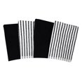 thumbnail image 1 of Hometrends Bar Mop Kitchen Towel 4 pack, 100% Cotton, 16 x 18 in, Black, 1 of 5