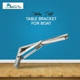 thumbnail image 2 of MARINE CITY folding shelf bracket, 304-Grade Stainless Steel, Corrosion-Resistant, Rust-Proof, Max Load 551 LB, Space-Saving, 12 Inches, for Shelves, Storage Racks, Bookshelves, Marines Pack of 1, 2 of 7