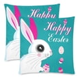 thumbnail image 2 of MKHERT Easter Bunny and Egg Throw Pillowcase Pillow Cover Cushion Couver 18x18 inch, Set of 2, 2 of 3
