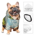 thumbnail image 3 of Honeii Adorable Puppy Basket Print Small Dog Hoodies Pet Hooded Sweatshirts Fall Winter Puppy Cat Sweaters Warm Clothes for Small Dogs Outfits Costume-Large, 3 of 7