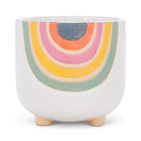 Set of 4 Large Rainbow Planter with Legs