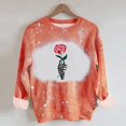 thumbnail image 3 of Sudadera para mujer Otoño Sudaderas Moda Impreso Camiseta suelta Blusa de manga larga Cuello redondo Tops casuales Odeerbi ODB-5, 3 of 5