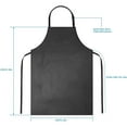 thumbnail image 6 of 1 Pack Adjustable Bib Apron Waterdrop Resistant Cooking Kitchen Aprons for Unisex Adult, Ultra Lightweight, Chemical Resistant Industrial Work Apron for Women Men Chef Butcher Grilling(Black,40x28"), 6 of 7