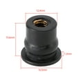 thumbnail image 2 of 10 Quantity M6 Rubber Well Nut Windscreen & Fairing 6mm Wellnuts Fits For 13mm Hole, 2 of 7