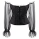 thumbnail image 4 of Top bustier de manga larga, top corsé para mujer, top bustier de encaje, top corsé para mujer, diseñado para el futuro, 4 of 6