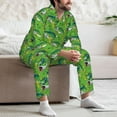 thumbnail image 7 of KLL large mouth green color bass fish Sleepwear Mens Flannel Pajamas,Long Cotton Pj Set-, 7 of 7