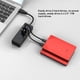 thumbnail image 3 of Monstrate ABS USB 3.0 Hub Reemplazo portátil 4 puertos U-disk Teclado WiFi Cámara Joystick Desktop Hubs Accesorios Blanco 1.2M Type3 NO3, 3 of 6
