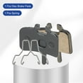 thumbnail image 3 of Disc Brake Pad 1.38" x 1.26" Semi-Metallic Bike Brake Pads with Spring for BB7 M355 M446 M640 Mountain Road Bikes, Black, 3 of 7