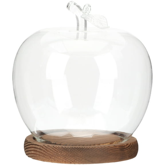 Domes Lemon Decor Apple Glass Cover Figurine Decor 16X13.5CM